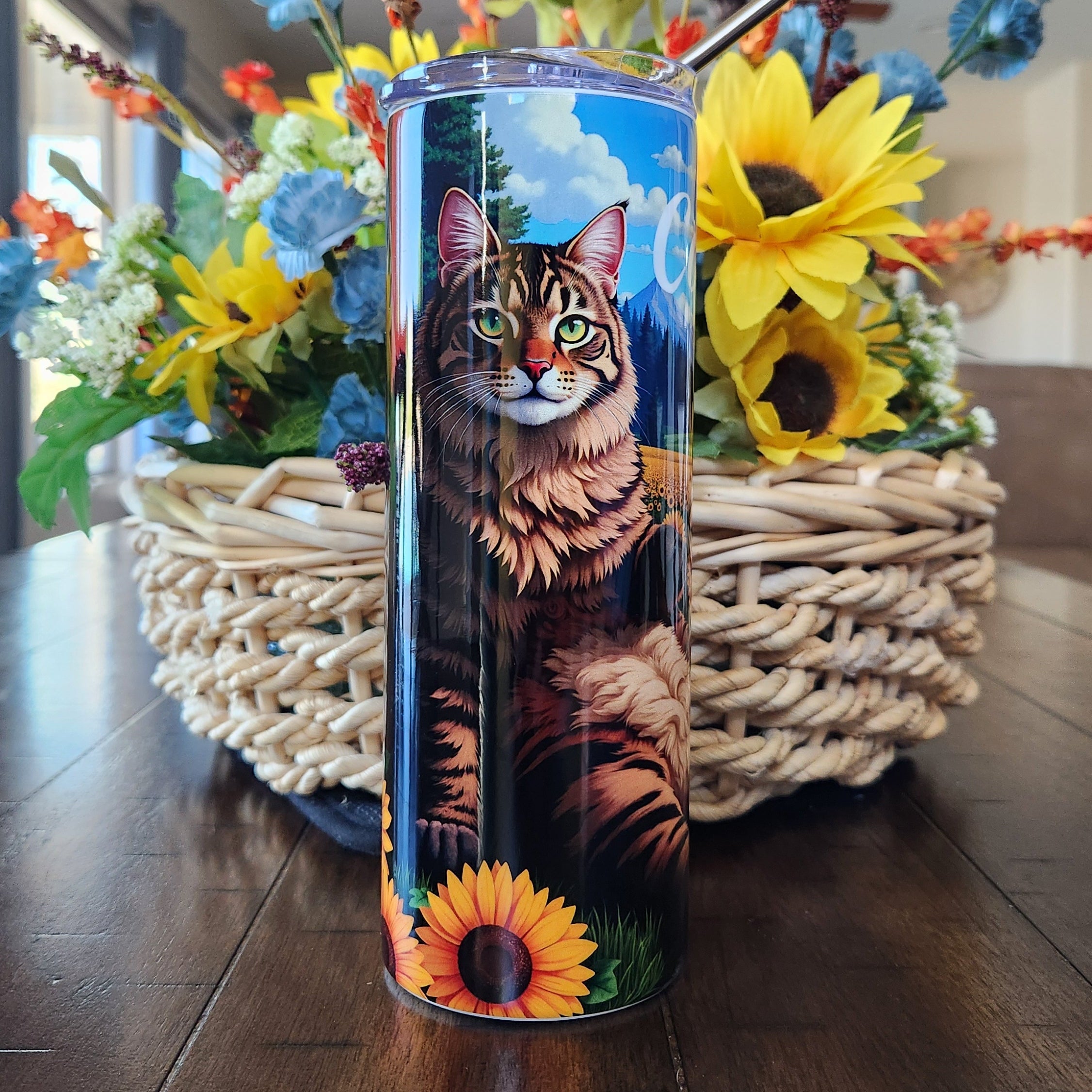 Sunflower Pawradise-Custom Pet Tumbler