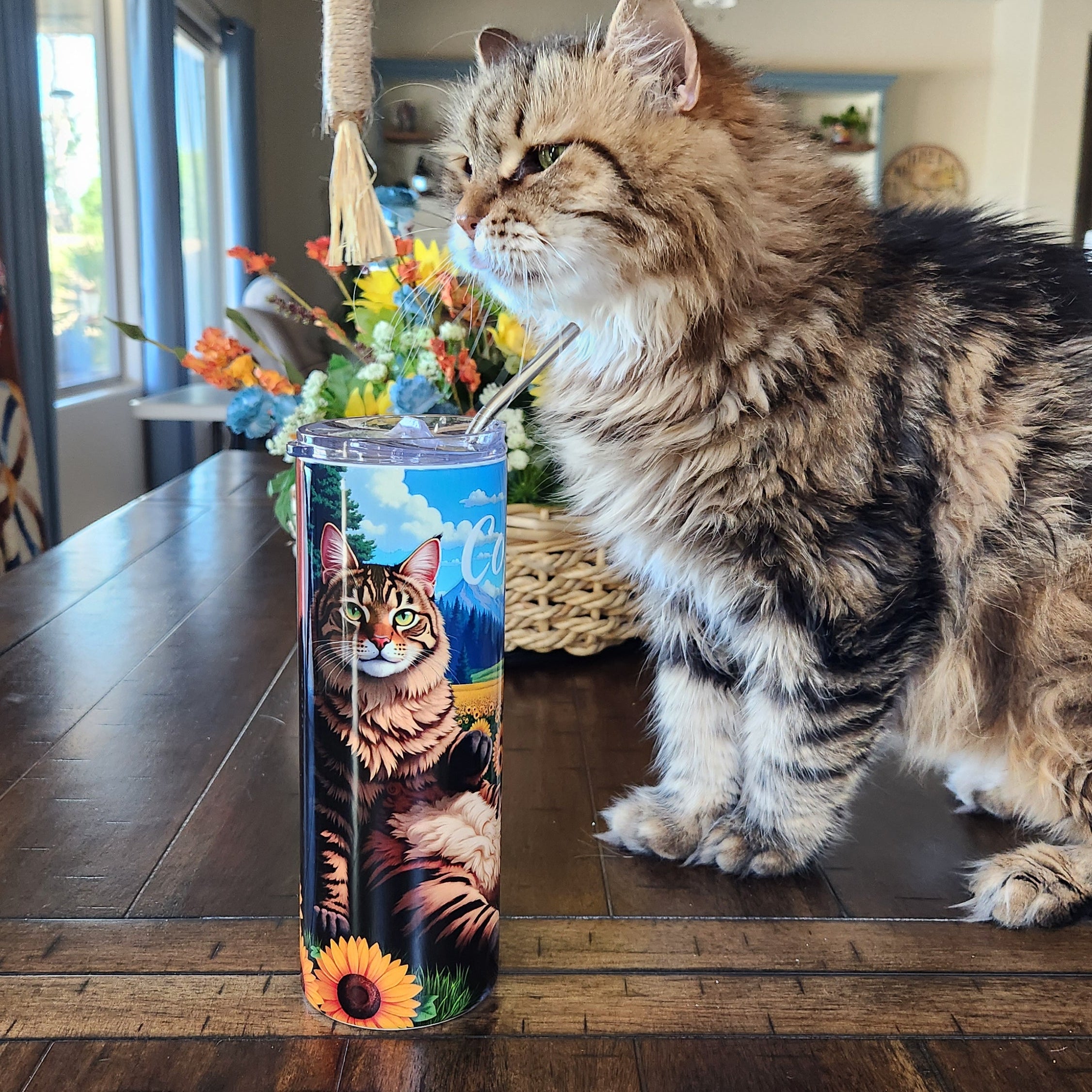 Sunflower Pawradise-Custom Pet Tumbler